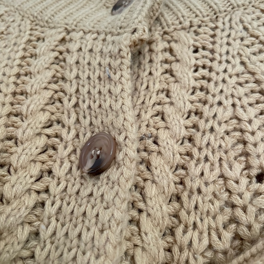 English Factory Cardigan, Sz.S, tan/Caramel. Worn twice. Just in time for fall! - Picture 4 of 5